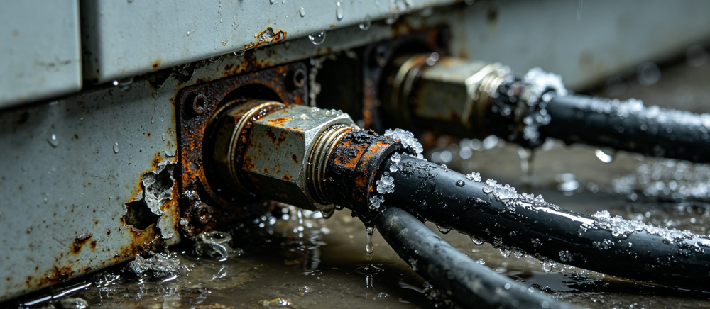 电缆接头被腐蚀